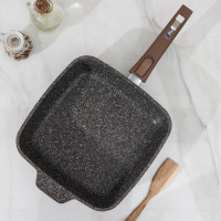 Сковорода квадратная со съёмной ручкой и крышкой 28х28 см, Мечта Premium с029901-ASAXIY UZ