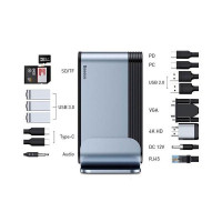 USB-концентратор Baseus Working Station Multifunctional Type-C (CAHUB-BG0G)