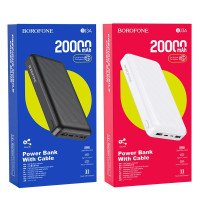 Портативный аккумулятор Borofone BJ3A Minimalist 20000mAh (Black)