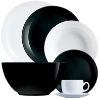 Сервиз столовый Luminarc Diwali Black & White из 19 предметов-ASAXIY UZ