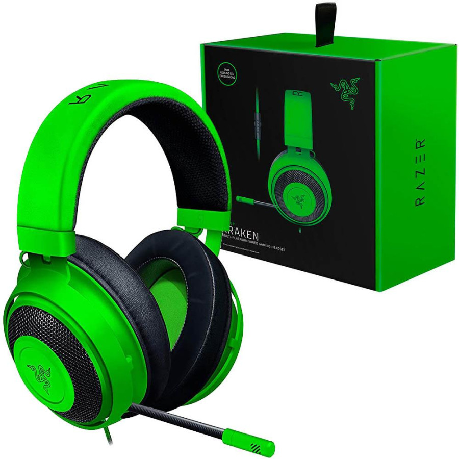 Wired green. Наушники Razer Kraken 7.1.