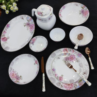 Столовый сервиз Lifesmile Пионы (64 пред., 6 персон)-ASAXIY UZ