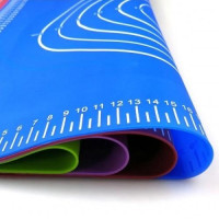 Силиконовый коврик 45x65 см (голубой, розовый, зелёный)