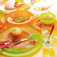 Столовый сервиз LUMINARC POP FLOWERS MIX 46пр., 6 перс.-ASAXIY UZ