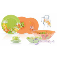 Столовый сервиз LUMINARC POP FLOWERS MIX 46пр., 6 перс.