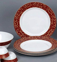 Столовый сервиз Diva La Opala Anassa red (50 пред)-ASAXIY UZ