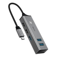 USB-концентратор Baseus Cube Type-C to 5 USB (Gray)