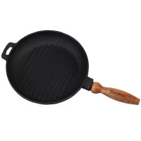 Сковорода-гриль чугунная Maysternya 24/4 см Т308-ASAXIY UZ