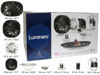 Столовый сервиз LUMINARC MARBLE BLACK 46 предметов 6 перс-ASAXIY UZ