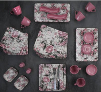 Столовый сервиз для завтрака ACAR Квадрат 33 пред. на 6 персон