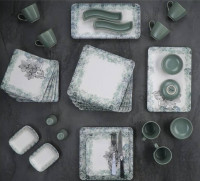 Столовый сервиз для завтрака ACAR Квадрат 33 пред. на 6 персон