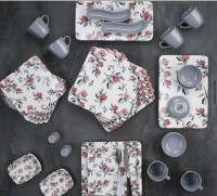 Столовый сервиз для завтрака ACAR Квадрат 33 пред. на 6 персон