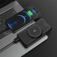 Внешний аккумулятор Powerbank с беспроводной зарядкой Borofone BJ12 10000mAh (Black)