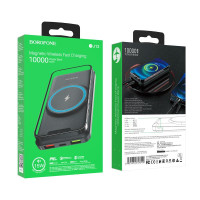 Внешний аккумулятор Powerbank с беспроводной зарядкой Borofone BJ12 10000mAh (Black)