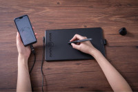 Графический планшет Huion Inspiroy Ink H320M Quartz black