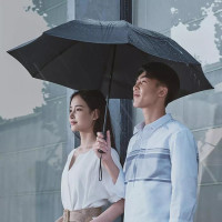 Зонт с фонариком Xiaomi 90 Points Automatic Reverse Folding Umbrella BK00-OS