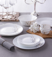 Столовый сервиз Diva La Opala Golden fall 46 предметов-ASAXIY UZ