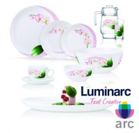Столовый сервиз Luminarc Pink orchid 46 пр. на 6 персон-ASAXIY UZ