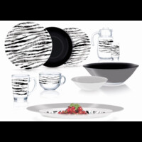 Stolovyy serviz Luminarc Junia black 46 пред. 6 перс.-ASAXIY UZ