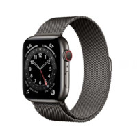 Смарт часы Apple Watch 6 GPS 44mm Milanese Black