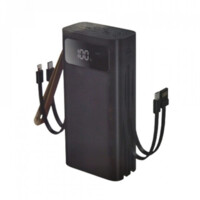 Powerbank XO PR142 УМБ with cable 30000mAh  Black-ASAXIY UZ
