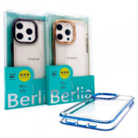 iPhone 14, 14 Plus, 14 Pro, 14 Pro max uchun Berlia g‘ilofi, shaffof (ochiq kamerali)-ASAXIY UZ