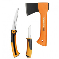 Набор для кемпинга Топор X5+Пила+Нож Fiskars 1057912