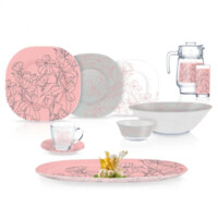 Столовый сервиз Luminarc Annalee Pink 46 предметов-ASAXIY UZ