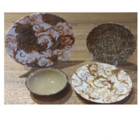 Столовый сервиз Liana, золотой узор-ASAXIY UZ