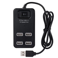 USB Hub на 4 USB P-1601 2.0 1.2m Black,White