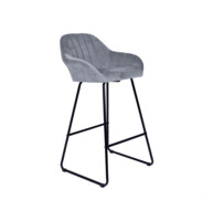 Барный стул CAROLINE (YB-1010 -1) серый