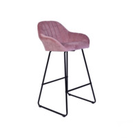 Барный стул CAROLINE (YB-1010 -1) розовый
