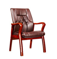 Кресло посетительское PU ALLEGRO 595 коричневый