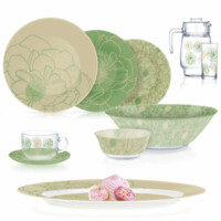 Столовый сервиз Luminarc BIG FLOWER GREEN 46 предметов-ASAXIY UZ