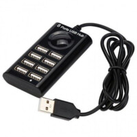 USB Hub на 8 USB P-1702 2.0 1m Black,White