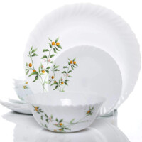 Столовый сервиз Diva La Opala Vivid Green 50 предметов-ASAXIY UZ