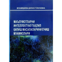 Дилноз Мухамедиева : Маълумотларни интеллектуал таҳлил қилиш масалаларини ечиш муаммолари
