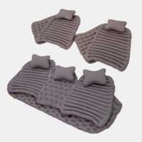 Комплект ортопедических подушек для полного авто-салона P-1 Маленький размер (Черный, Серый, Синий)