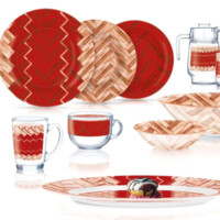 Столовый сервиз Luminarc Woodie red 46 пред. 6 перс.-ASAXIY UZ