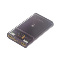 Внешний аккумулятор Green Lion Integrated Transparent Power Bank 10000 mAh ( QC 22.5W + PD 20W ) - Black-ASAXIY UZ