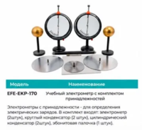 EFE-EKP-170 — учебный набор для изучения электростатики и электрических зарядов