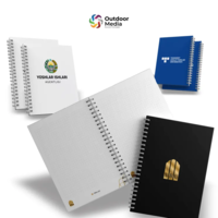 Logotipli korporativ bloknotlar tayyorlash xizmati-OUTDOOR MEDIA