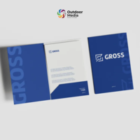 Изготовление фирменных папок для документов (картонные, дизайнерские, с вырубкой)