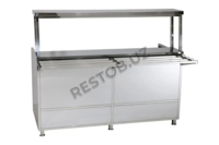 Мармит первых блюд 3-х конфорочный-RESTOB