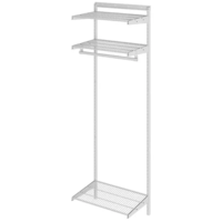 Гардеробная система ПРАКТИК Home Basic G60 белая-Железная мебель