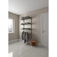 Гардеробная система ПРАКТИК Home Basic G90 графит