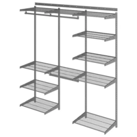 Гардеробная система ПРАКТИК Home Max G180 графит-Железная мебель