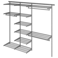 Гардеробная система ПРАКТИК Home Max G210 графит-Железная мебель