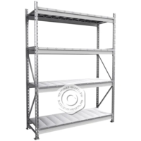 Стеллаж MS Pro Z 2000х2700х1000 (4 яруса без настила)-Железная мебель