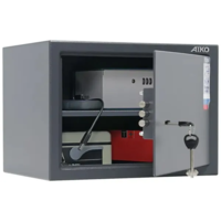 Сейф Aiko T-250 KL предназначен для хранения незначительных ценностей, документов-Железная мебель